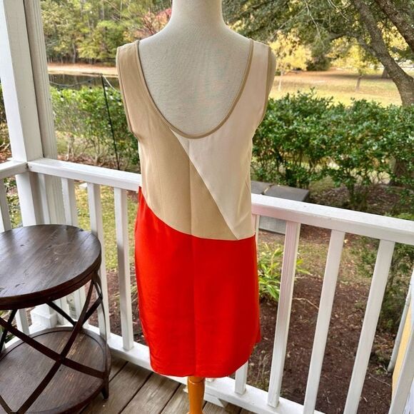 Annie Griffin Colorblock Silk Shift Dress - Picture 2 of 5